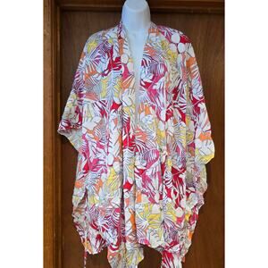 NWOT Land's End  floral swim cover AS IS, One Size